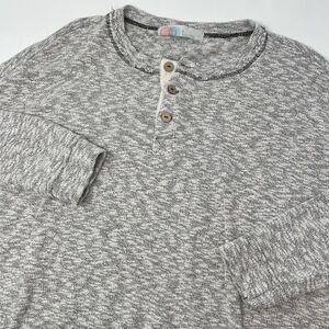 Free People FP Beach Sleep to Dream‎ Pullover Knit Henley Small Oversized Boxy